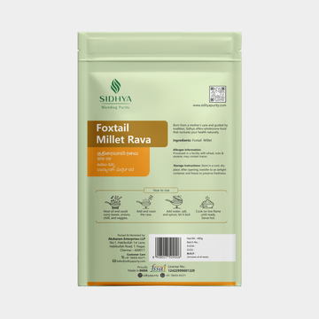 Fine Foxtail Millet Rava in bowl