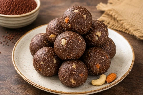 Healthy Ragi Sweet Balls Recipe – No Refined Sugar Traditional Snack