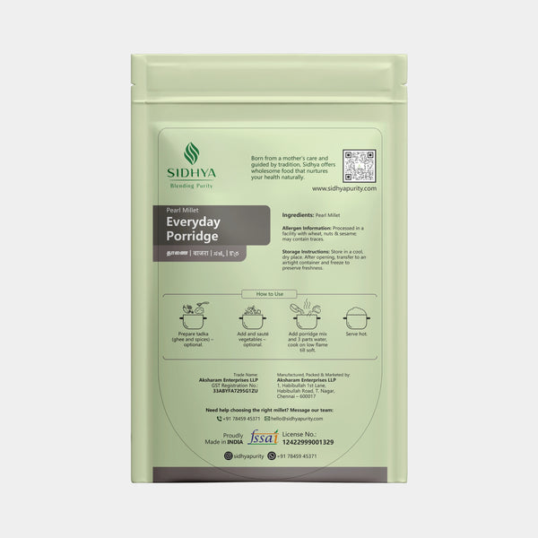 Everyday Porridge (Pearl Millet)