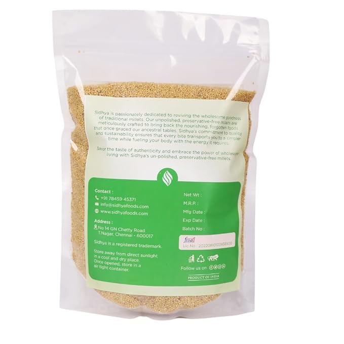 Sidhya Foxtail Millet Rice | 1 kg