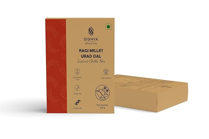 Sidhya Ragi Millet Urad Dal Chilla Mix |  200 g
