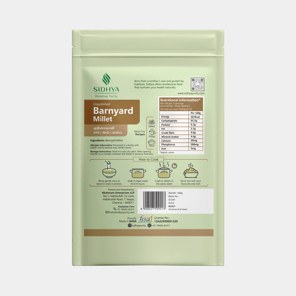 Barnyard Millet Rice