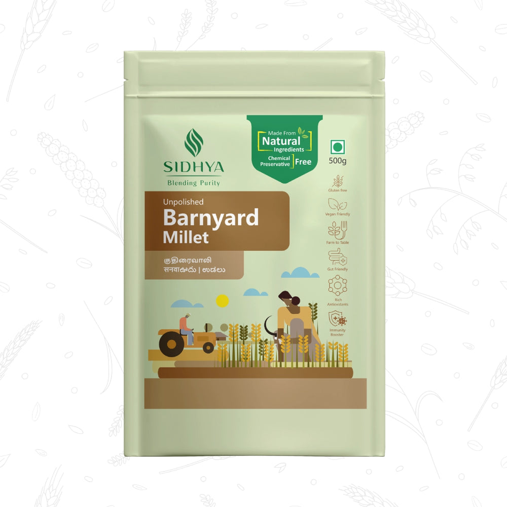 Barnyard Millet Rice (Sanwa Chawal, Udalu Biyyam, Kuthiraivali Arisi)