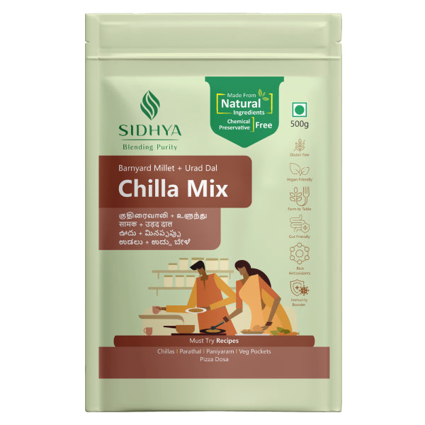 Sidhya Barnyard Millet Urad Dal Chilla Mix | 200G