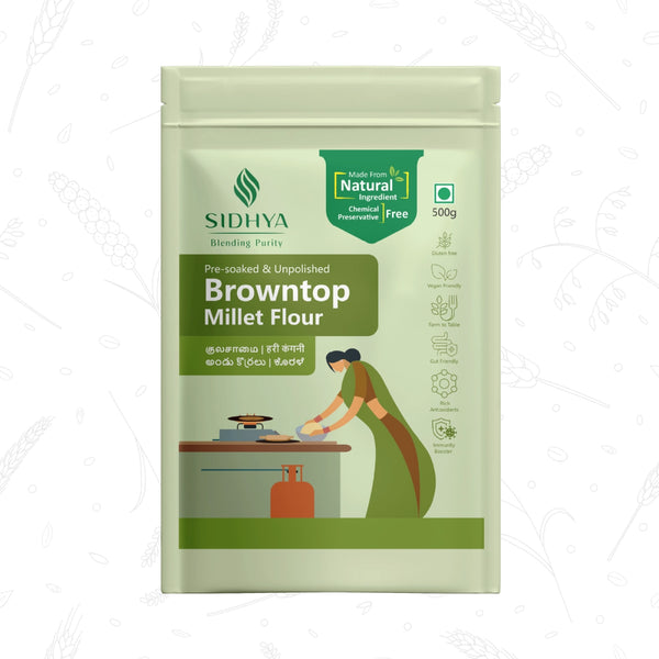 Browntop Millet Flour (Hari Kangni Atta, Andu Korrala Pindi, Kula Samai Maavu)