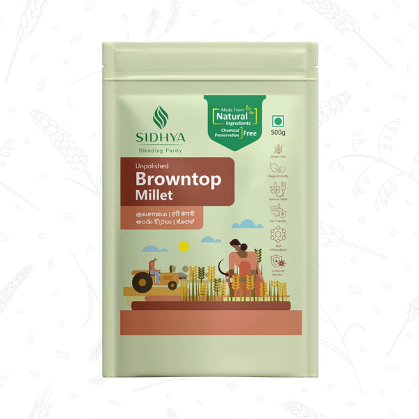Browntop Millet Rice (Hari Kangni Chawal, Andu Korra Biyyam, Kula Samai Arisi)