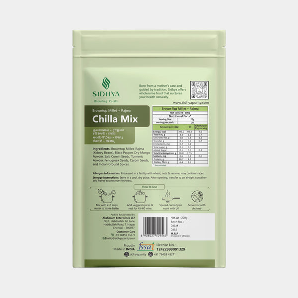 Instant Chillamix ready for protein-rich chilla cooking