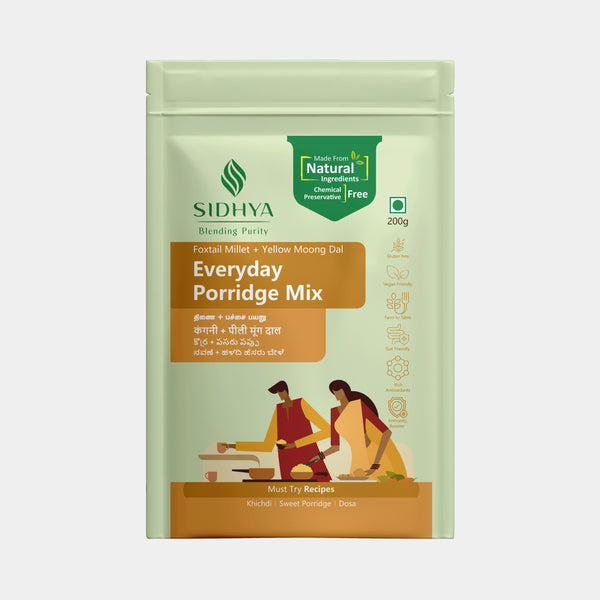 Everyday Porridge Mix pack with foxtail millet and moong dal