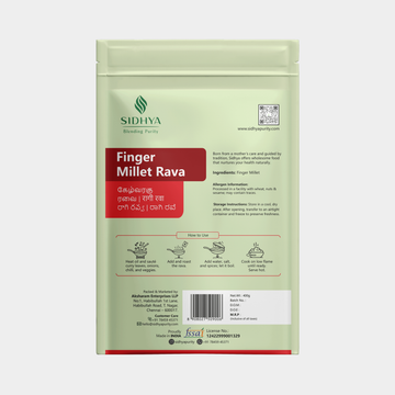 Finger Millet Rava for steady energy meals