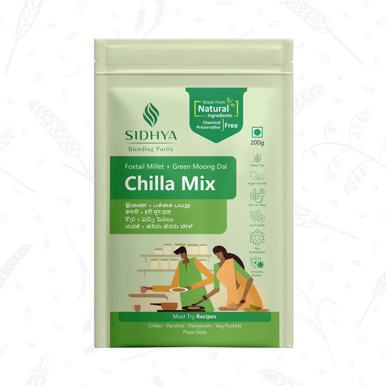 Foxtail Millet Green Moong Dal Chilla Mix