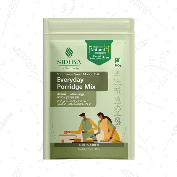 Jowar & Green Moong Millet Porridge Mix
