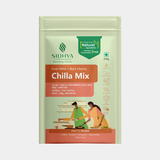 Kodo Millet Black Channa Chilla Mix