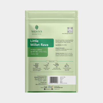 Fine Little Millet Rava in a bowl