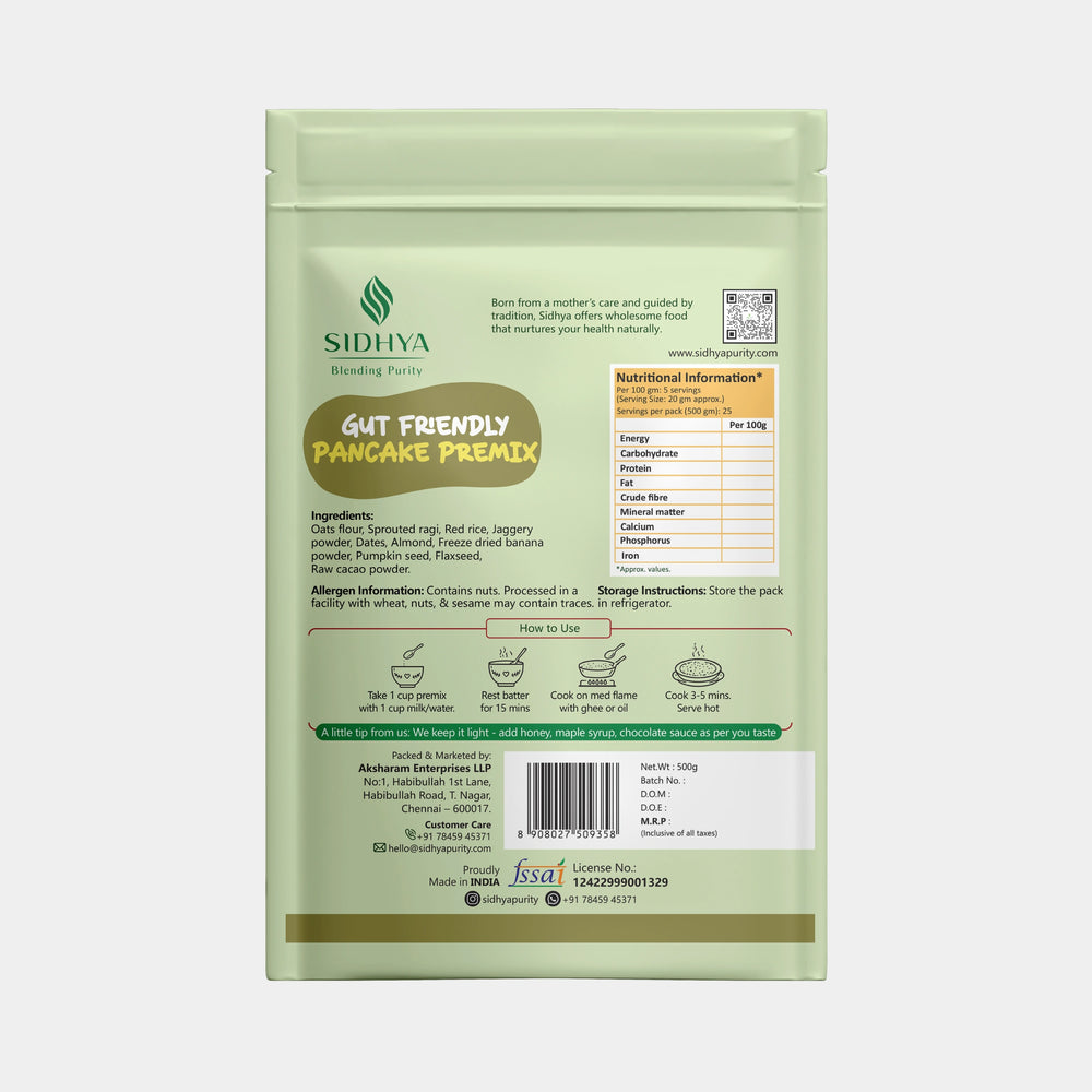 Gut Friendly Pancake Premix (Family Premix)