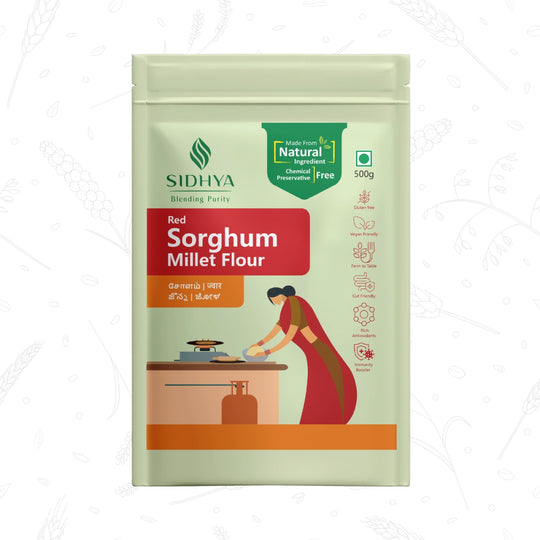 Red Sorghum Millet Flour (Lal Jowar Atta, Erra Jonna Pindi, Sivappu Cholam Maavu)